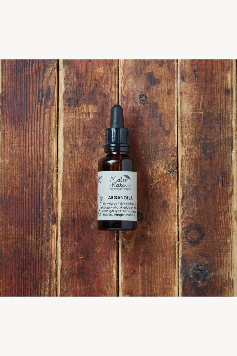 Arganolja 30ml i pipettflaska glas