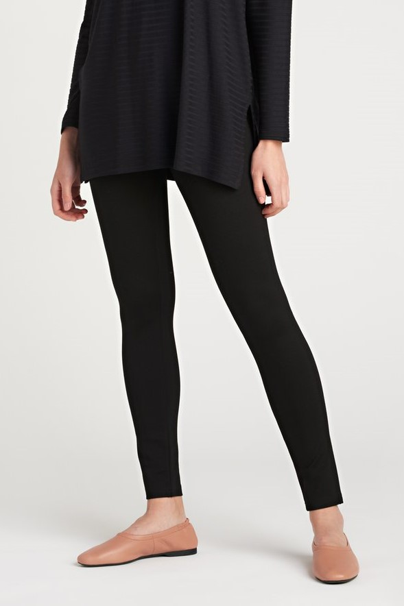 FANNI Byxor i stadig viskosjersey, Black