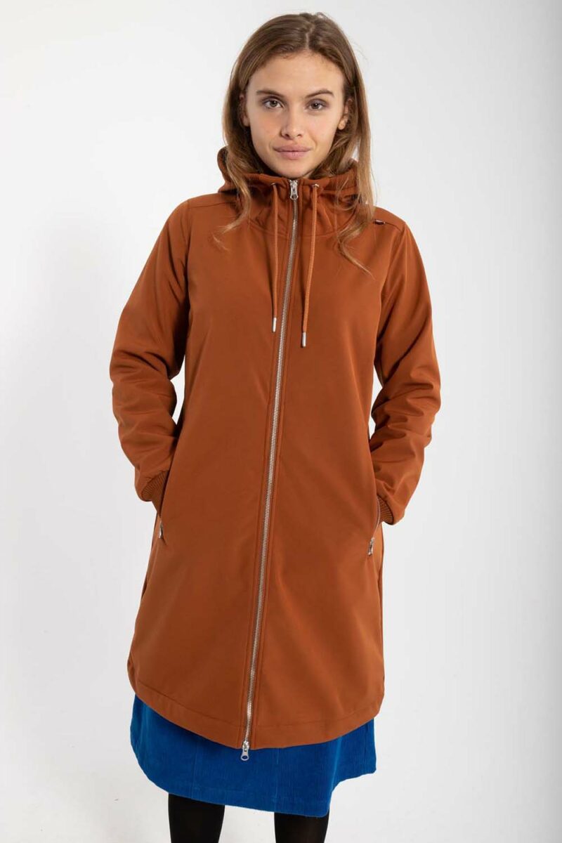 DANEJANE Softshellkappa, Dark Rust