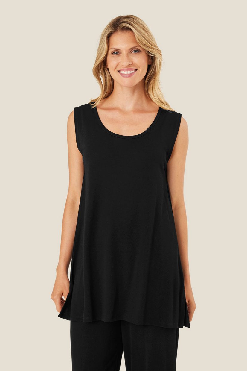 MaELTA Linne i viskosjersey, Black