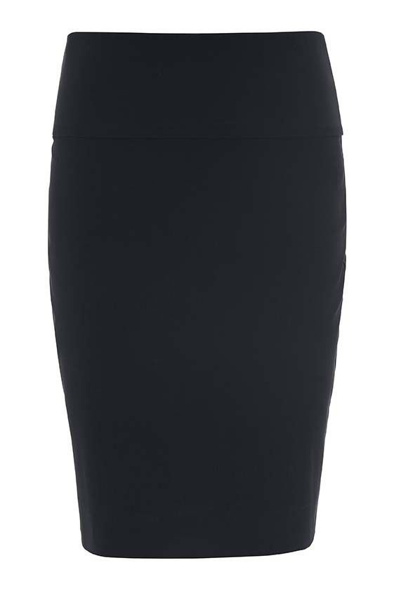 MAGIC STRETCH Kjol i viskos, Black