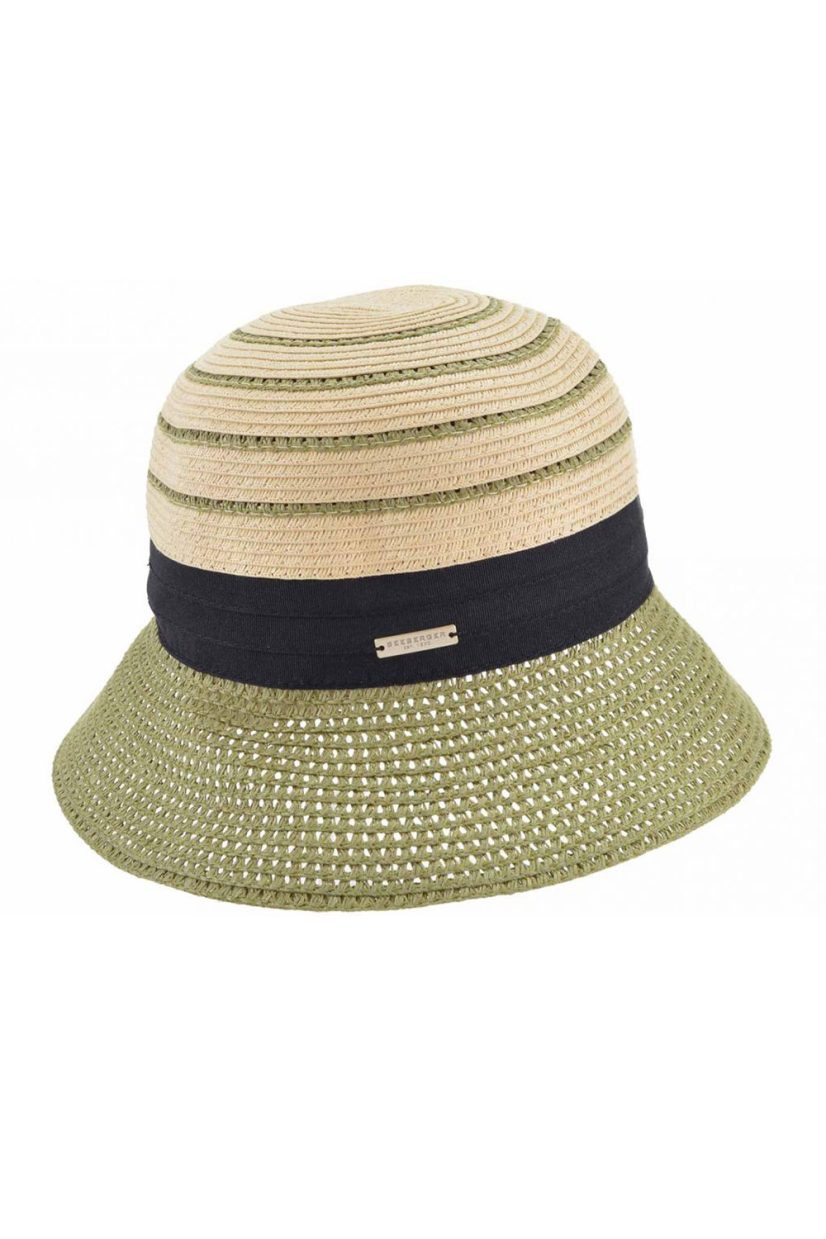 Hatt i papper, Linen/Grass green