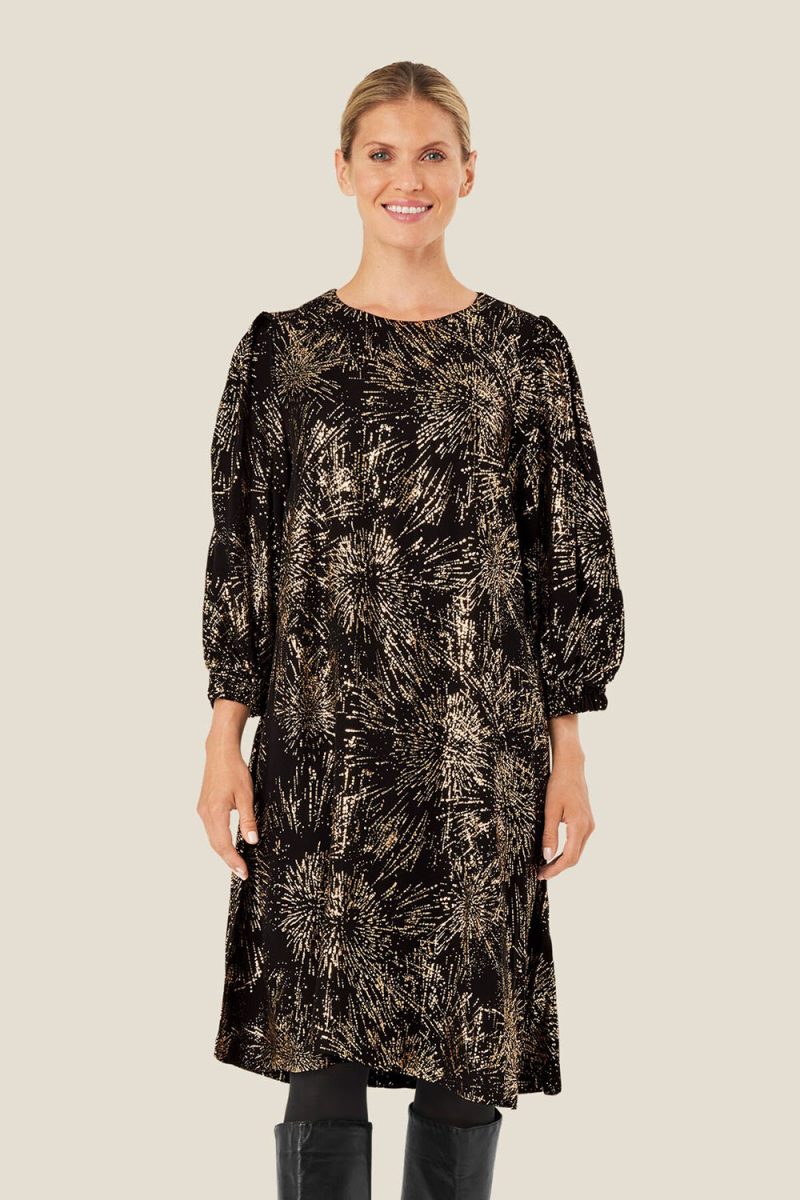 MaNIRISA Klänning i viskos, Black