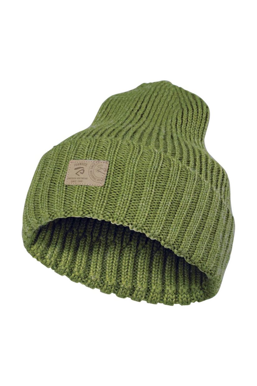 IPSUM Ribbstickad ullmössa, Cactus