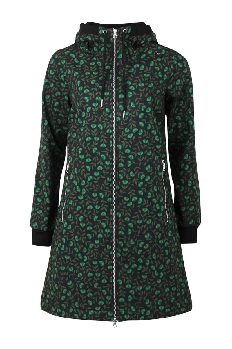 DANEJANE FLEURIE Softshellkappa, Black/Khaki