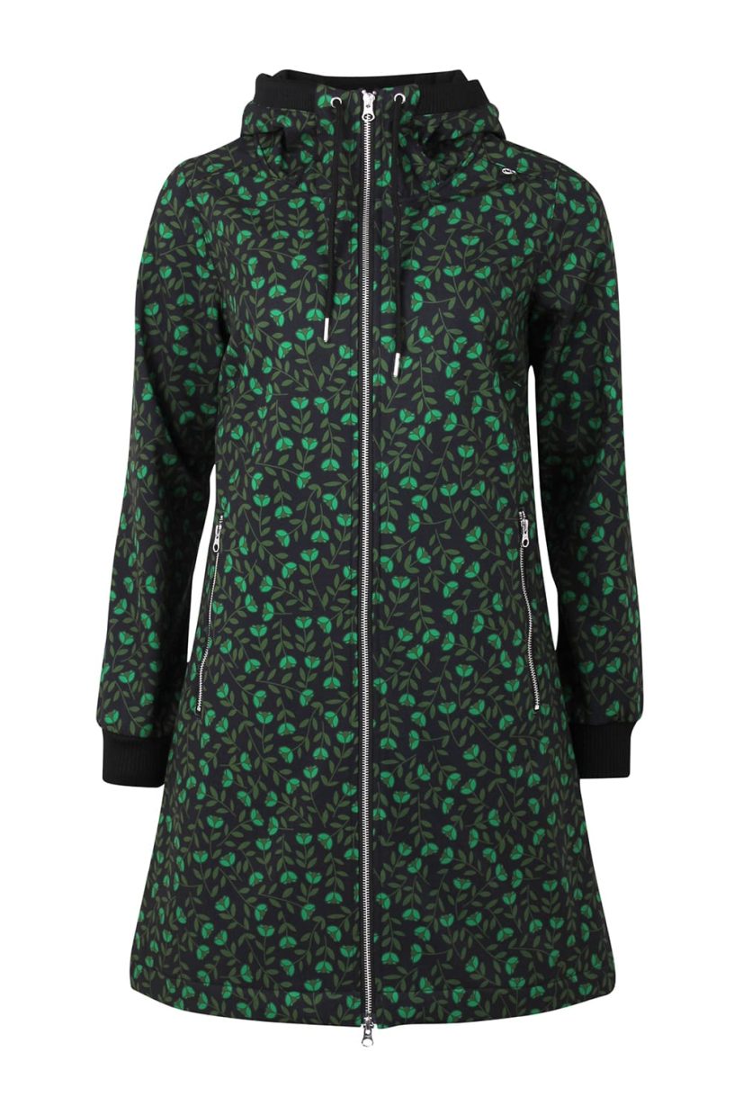 DANEJANE FLEURIE Softshellkappa, Black/Khaki