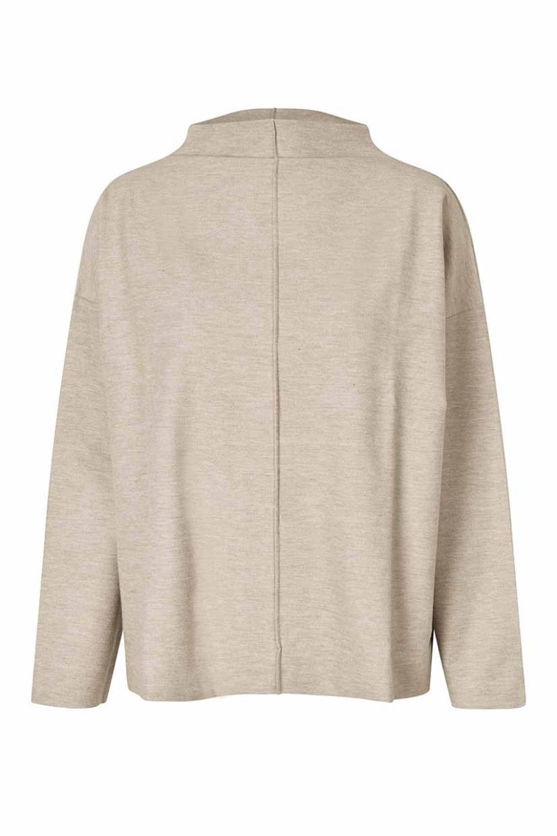 MaDEIDRE Topp i viskos/bomull, Beige melange