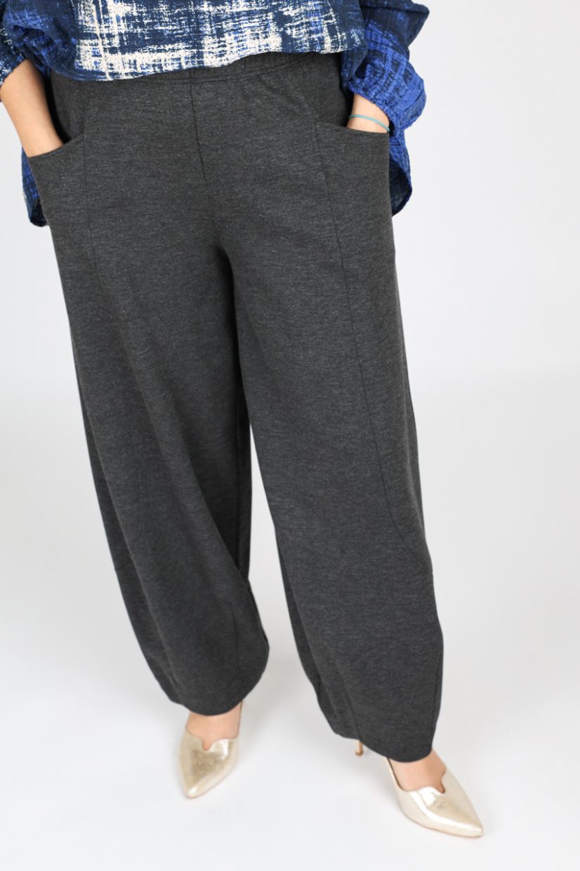 Byxor i viskosjearsey, Dark Grey