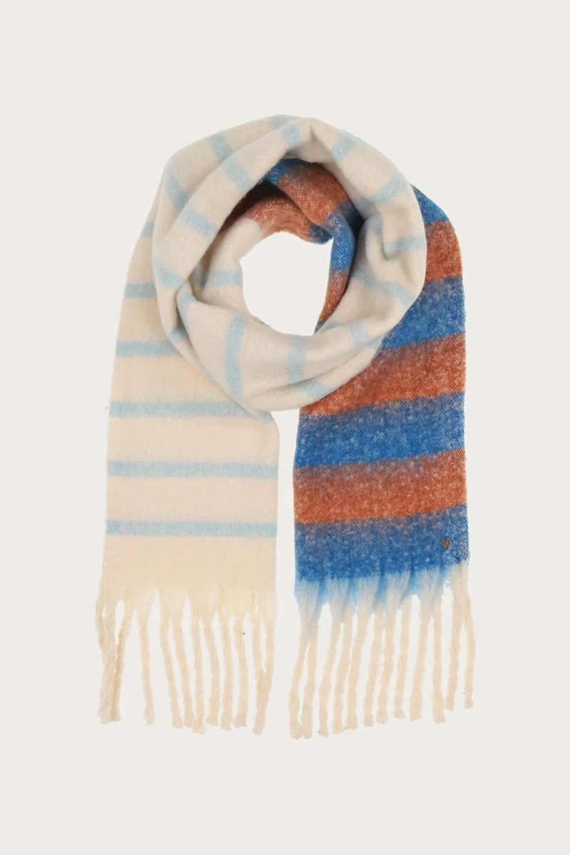 Fluffig värmande halsduk, Royal blue
