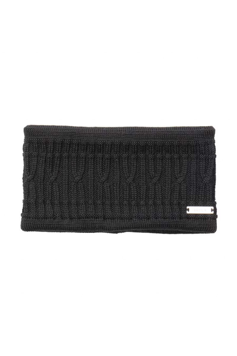 KROK Pannband i merinoull, Black