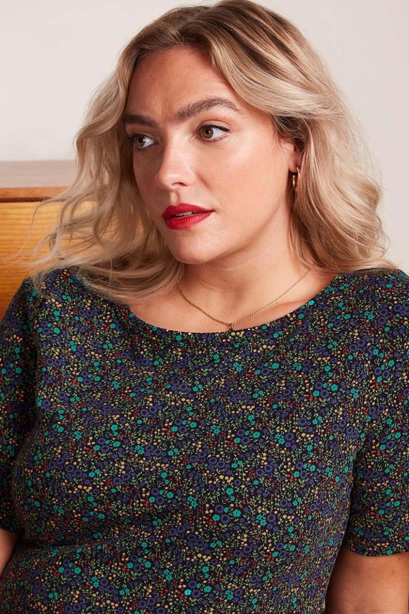 LILI ELYSEE T-shirt i bomull, Black