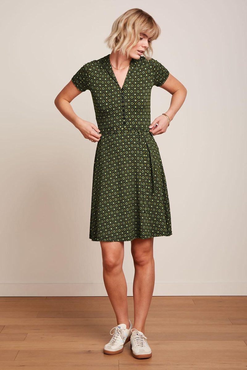EMMY RIO Klänning i bomull, Black