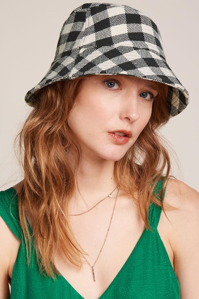 BUCKETHAT LE BRIGITTE Hatt i bomullsmix, Black