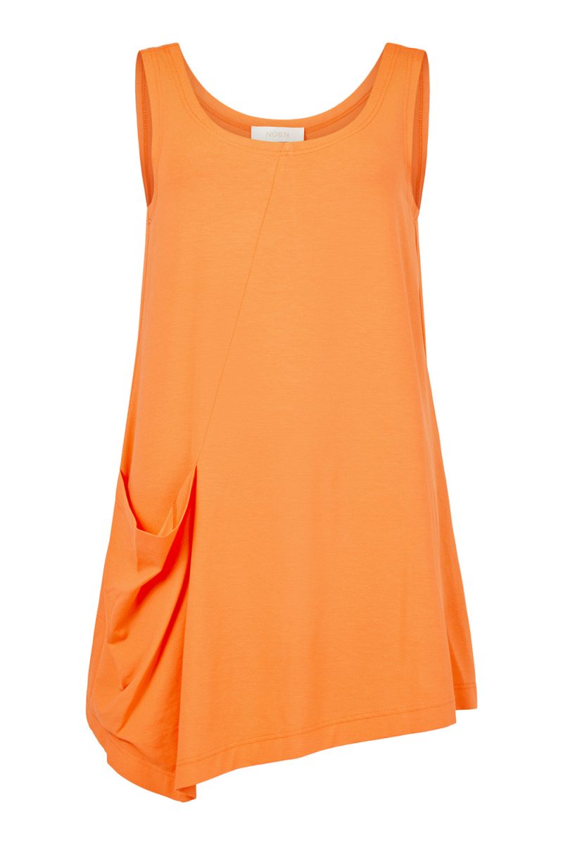 Linne i viskostrikå, Light Orange