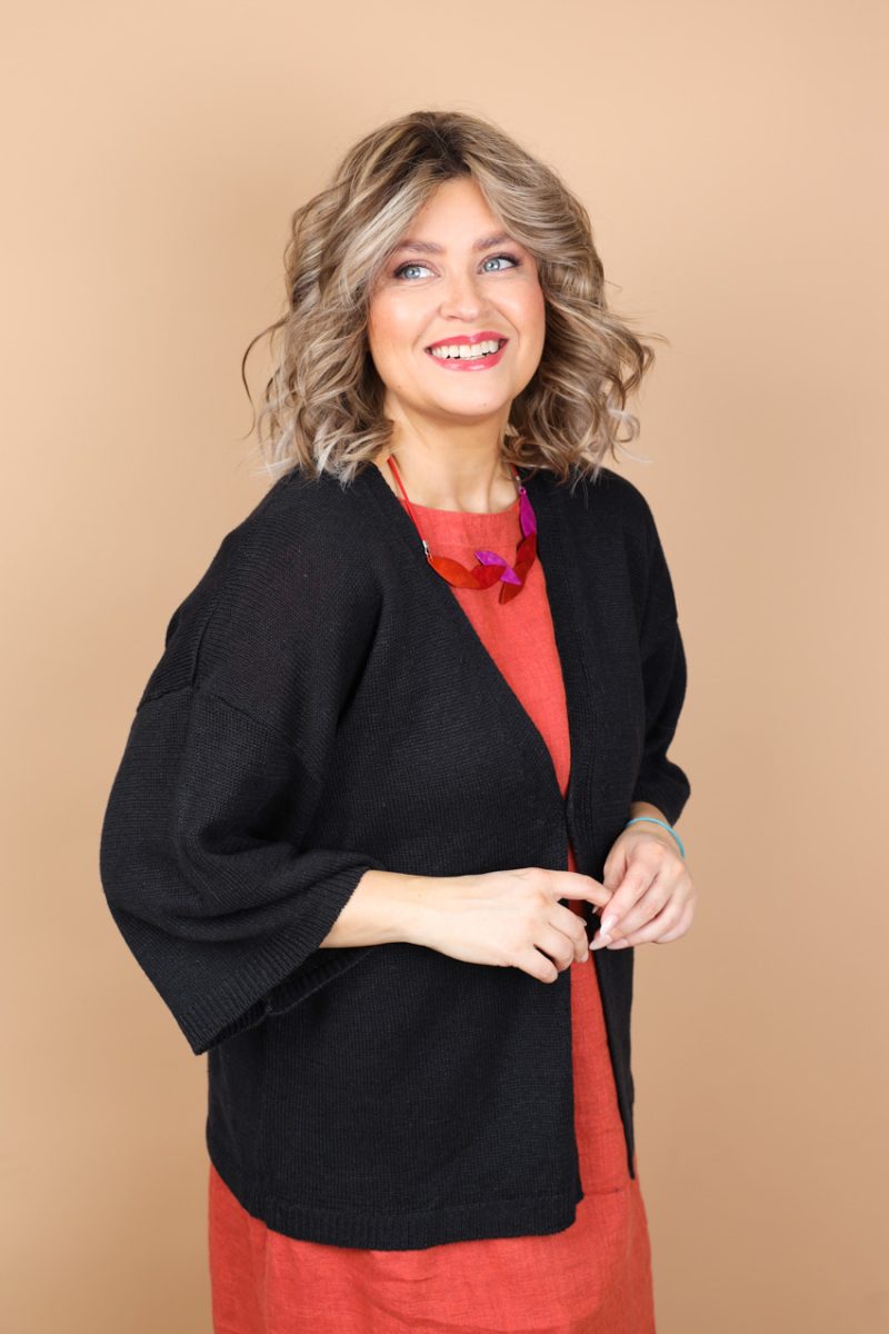 LIMONE Kofta i lin, Black