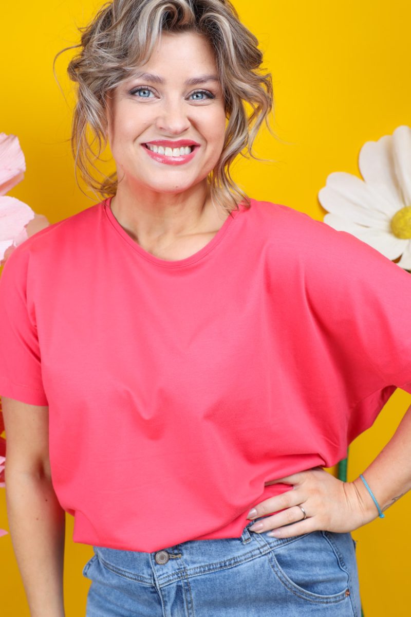 UMA Topp i bomull/modal, Bright Red
