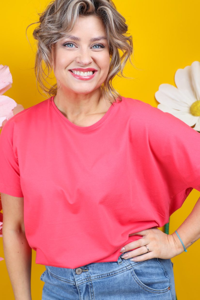 UMA Topp i bomull/modal, Bright Red