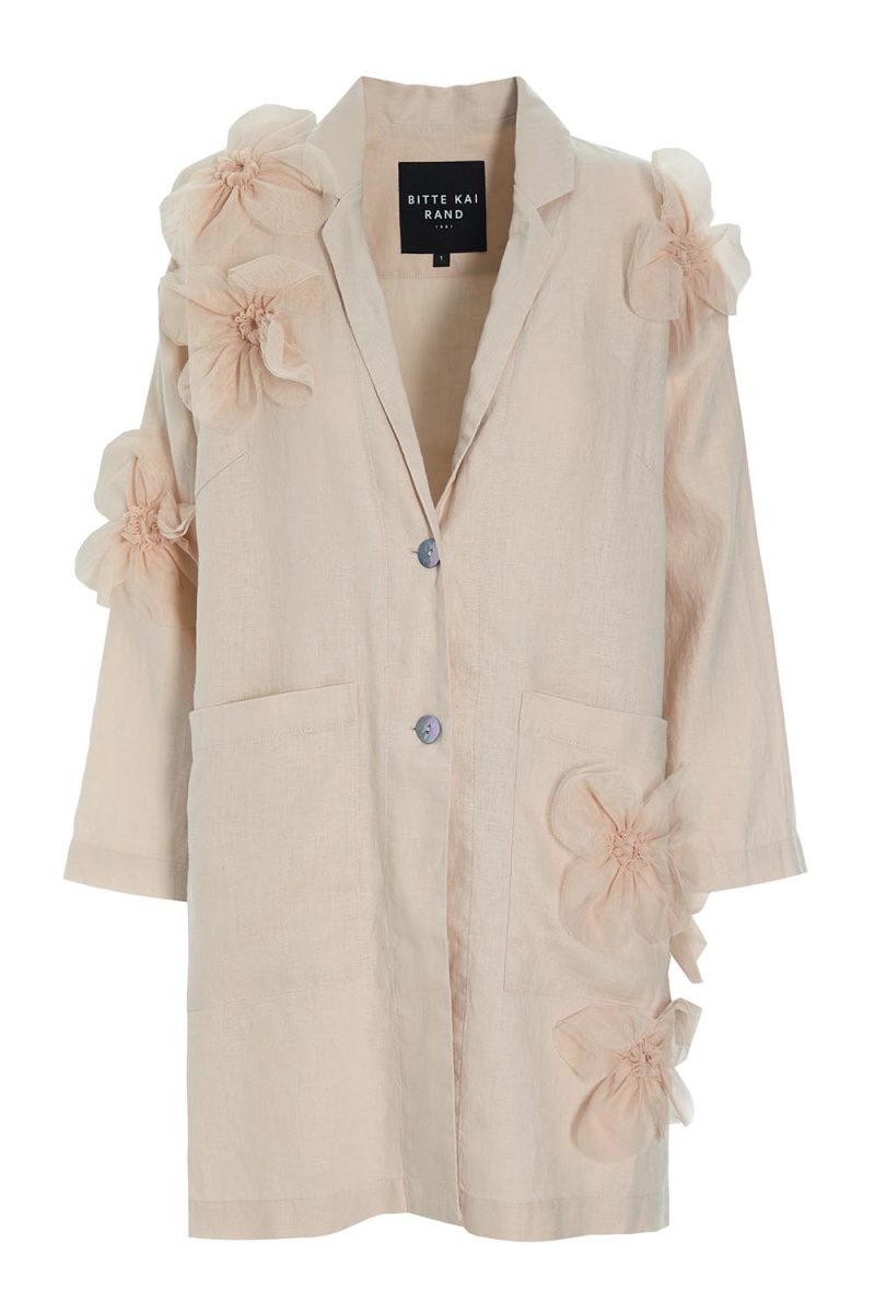 LAZY LINEN Jacka i lin, Dusty Quartz