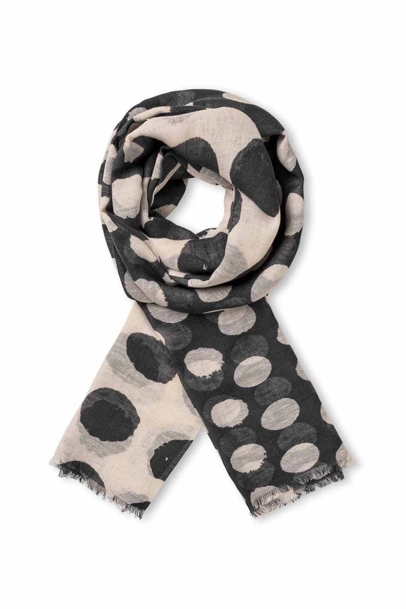 MaADIXIA Sjal i modal/bomull/lin, Black