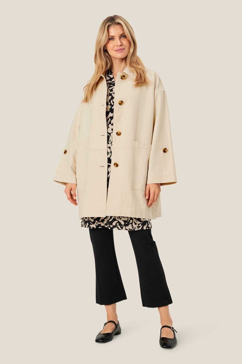 MaTEDDIE Kappa i bomull, Oyster White