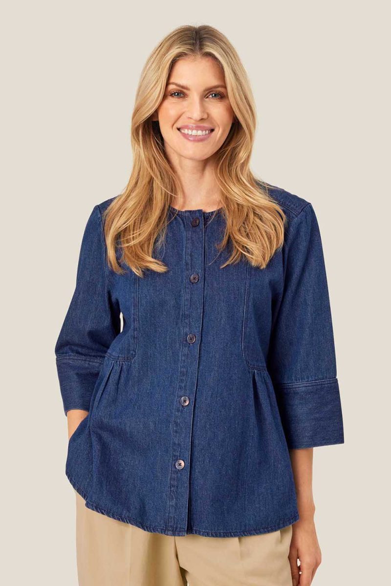 MaJUVILA Jacka i bomull, Dark Denim