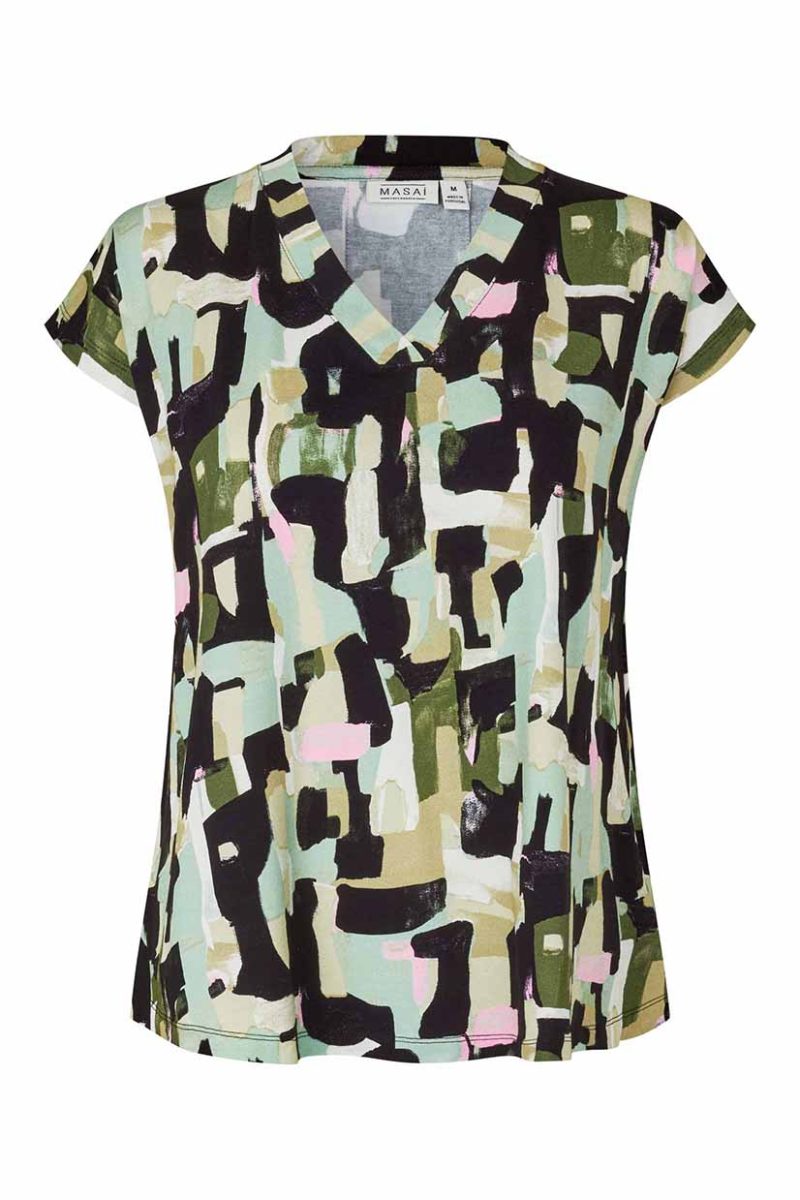 MaEFA Topp i viskosjersey, Frosty Green