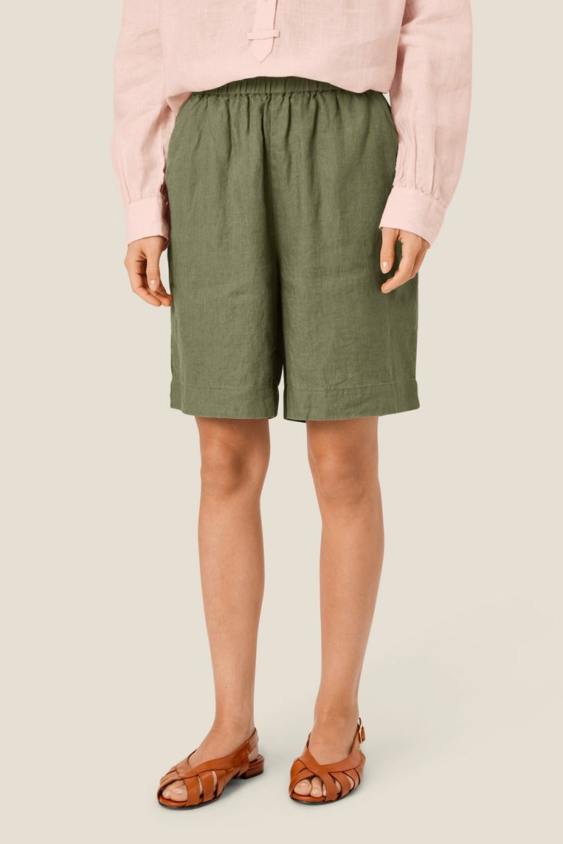 MaPRUDIE Shorts i lin, D. Lichen Green