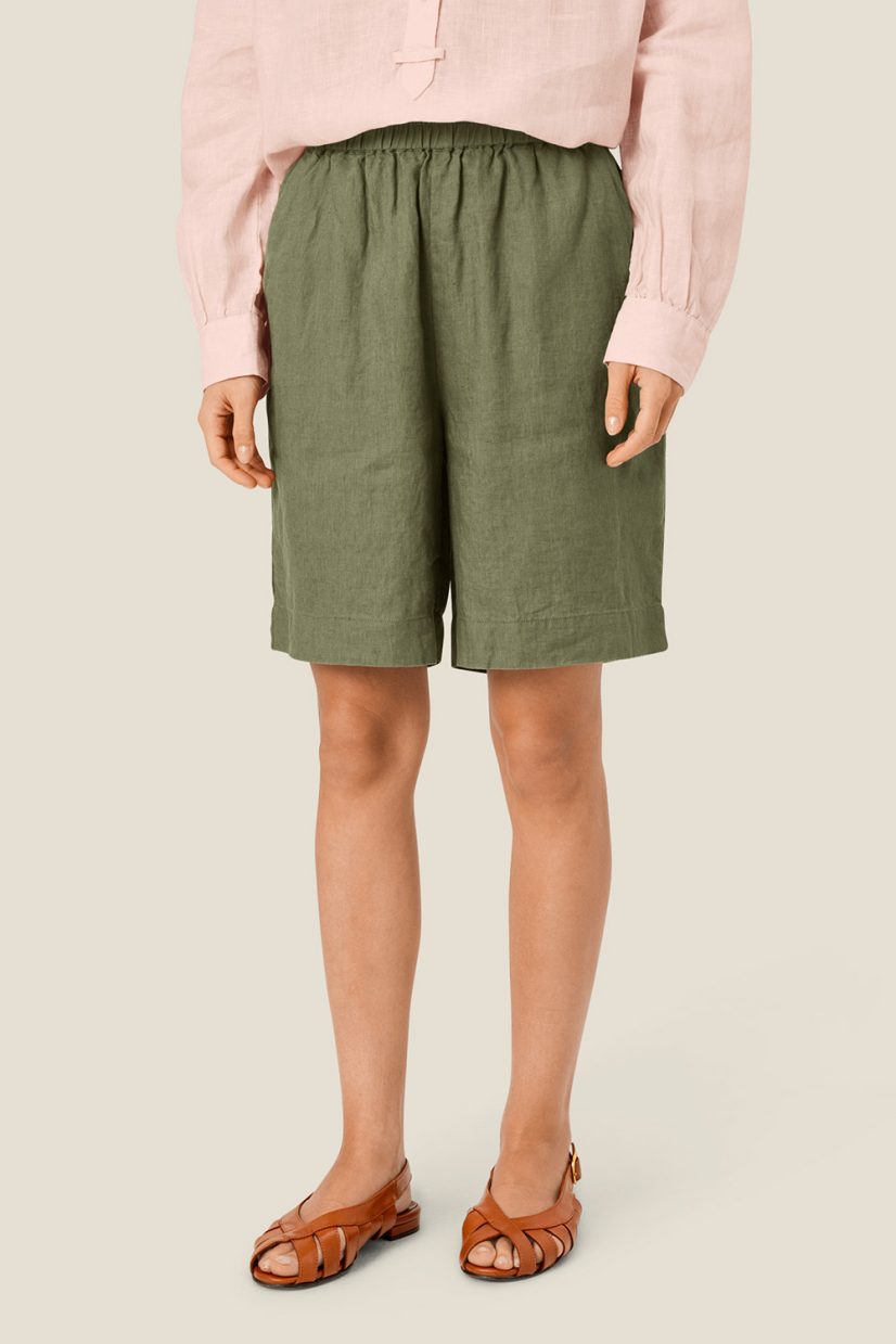 MaPRUDIE Shorts i lin, D. Lichen Green