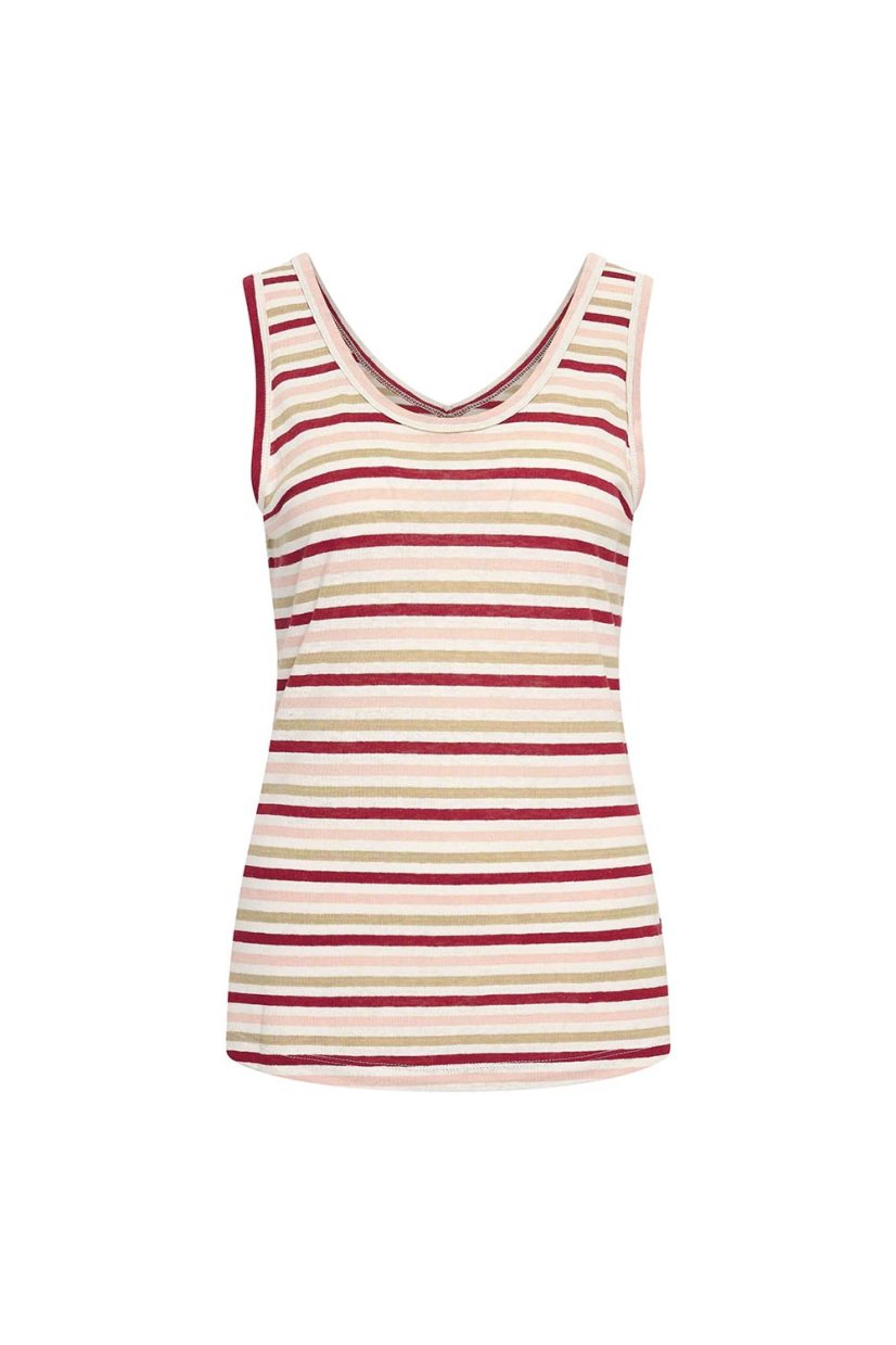 Linne i lin/rayon, Stripe Ruby