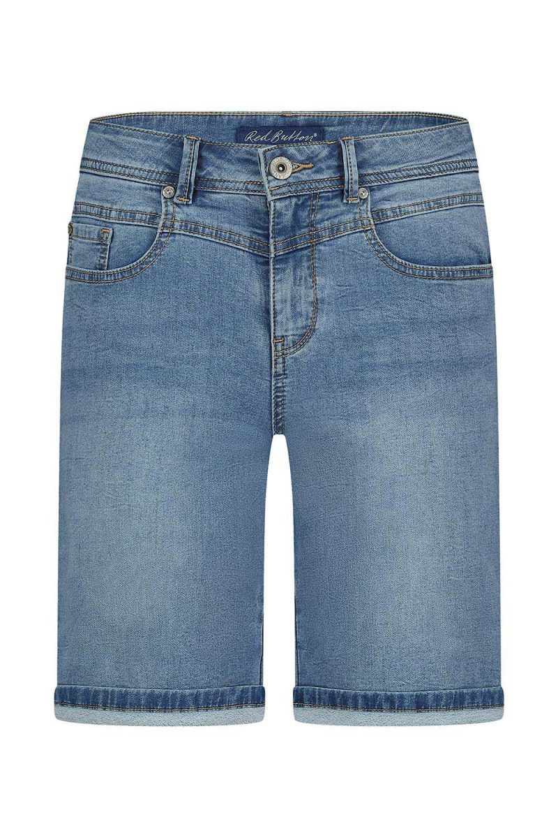 RELAX SHORT JOG Shorts i bomullsdenim, Midstone
