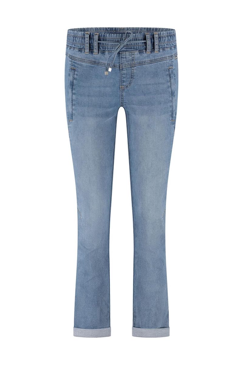 TESSY CRP JOG Byxor i bomullsdenim, Midstone