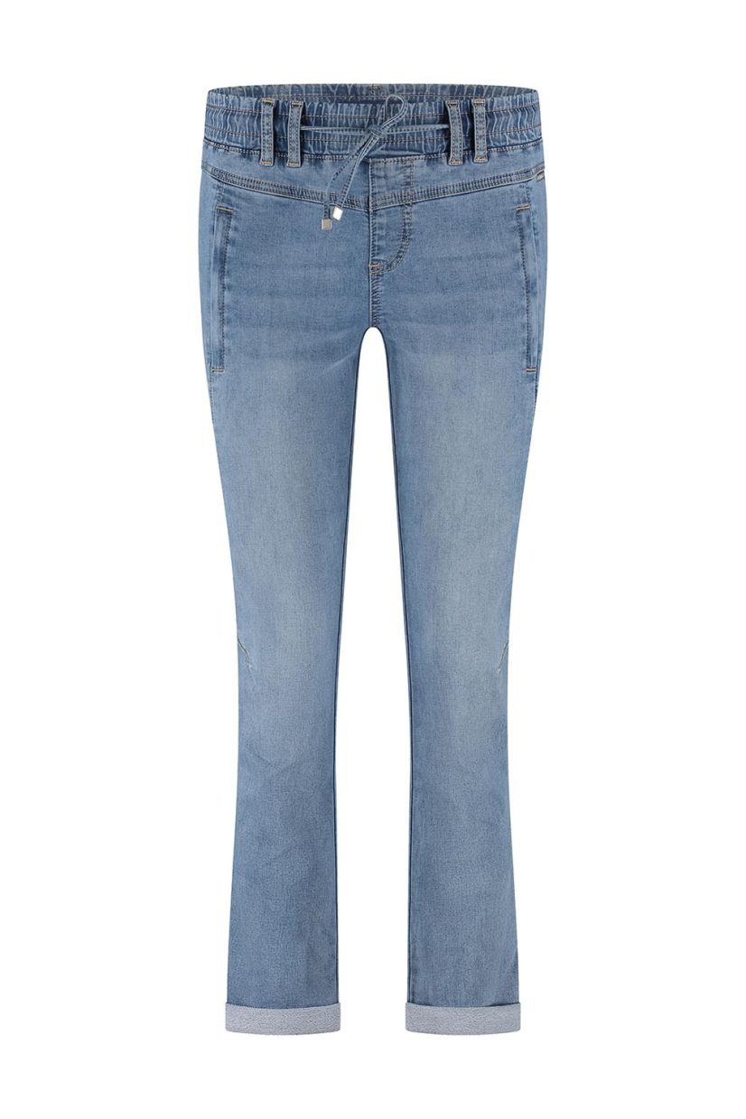 TESSY CRP JOG Byxor i bomullsdenim, Midstone
