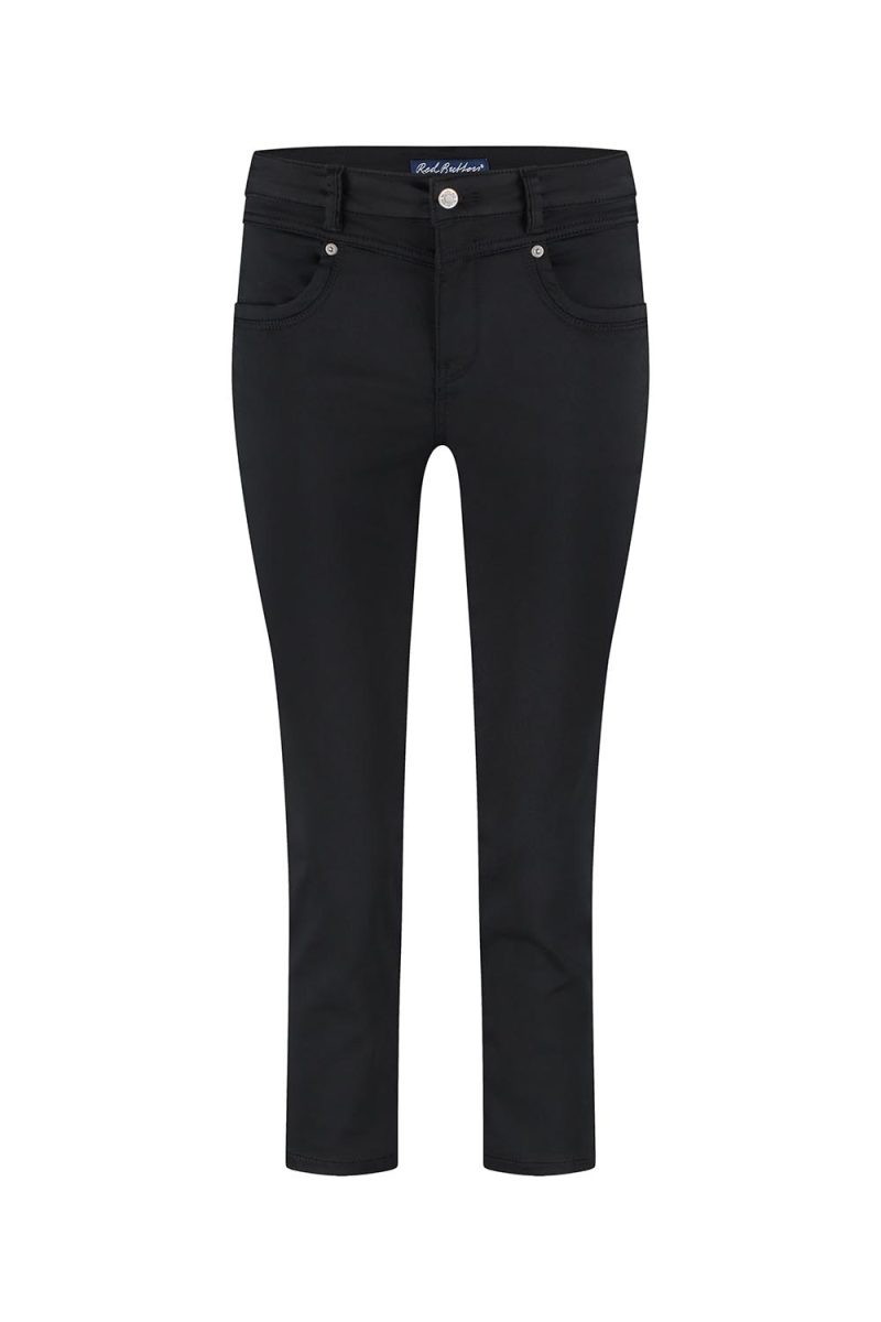 SUZE JOG Capribyxor i bomull, Black