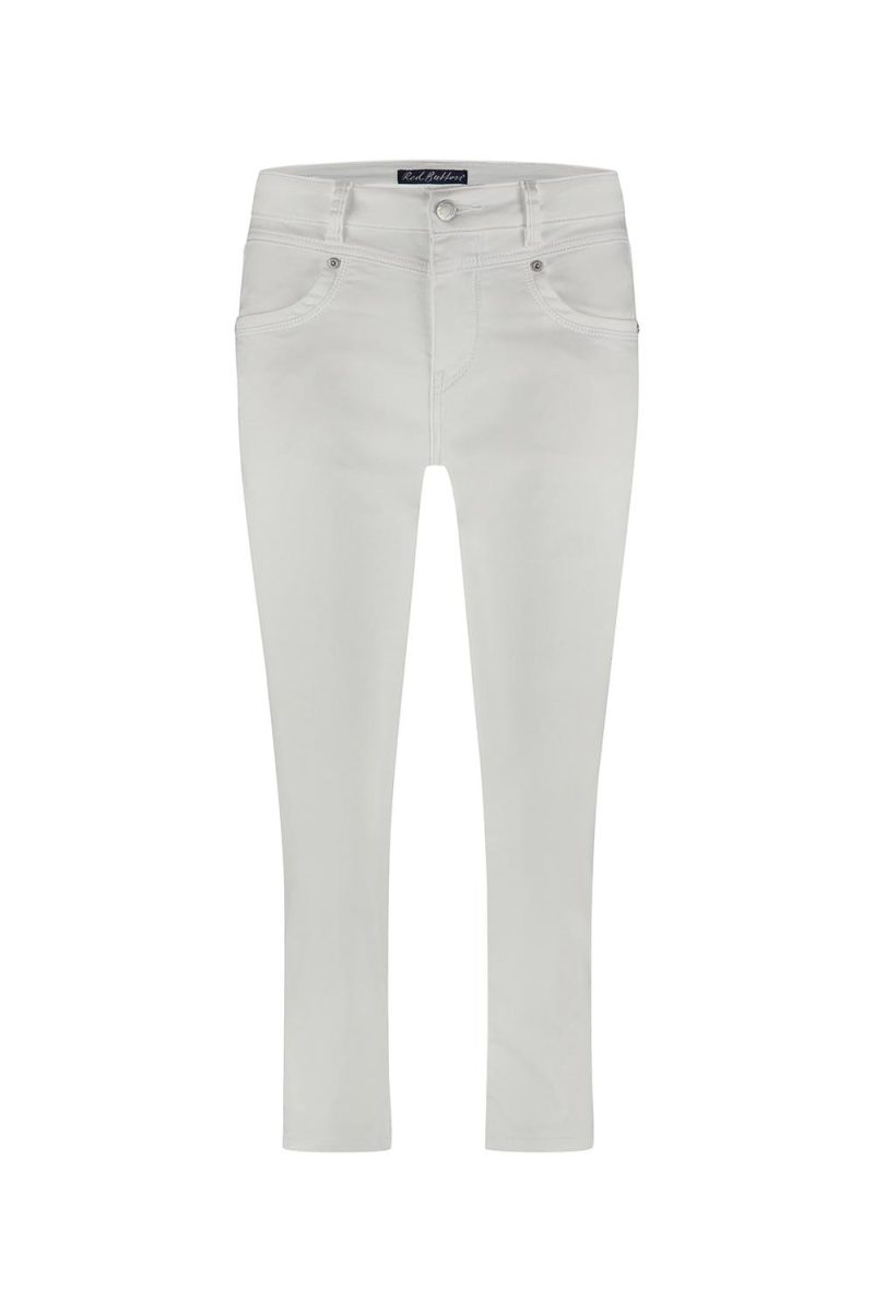 SUZE JOG Capribyxor i bomull, White