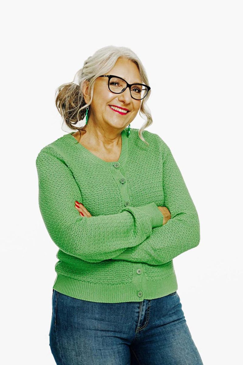 SIGRID BJÖRK Kofta i bomull, Grön