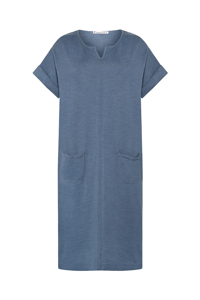 KEOPS Klänning i bomull. Soft Blue