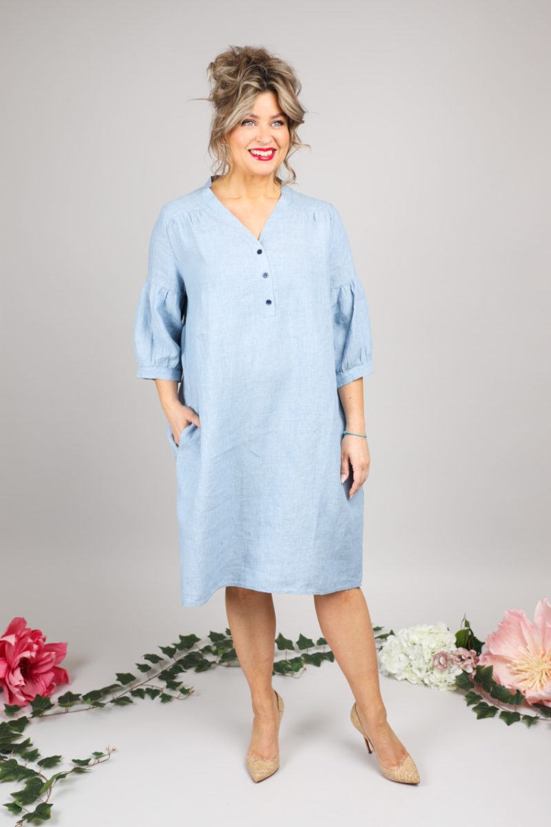 TARA-1 Tunika i lin, Blue