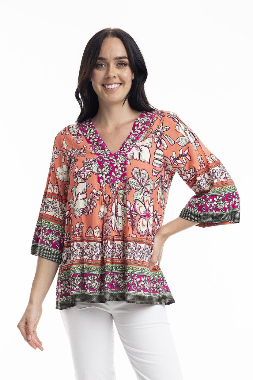 CONDOA Topp i rayon, Print