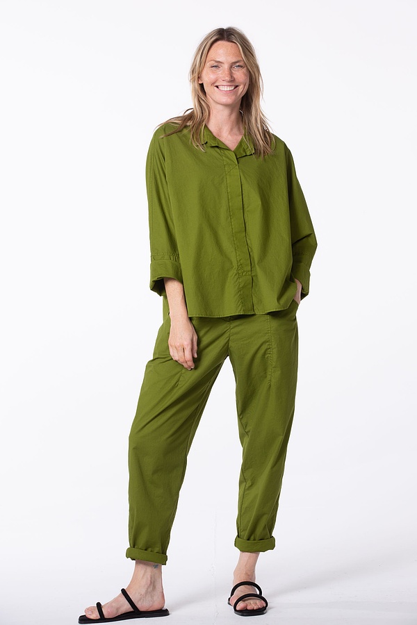 539 Byxor i stretchig bomull, Matcha