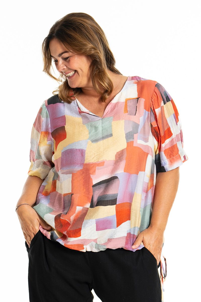gKEVSER Topp i viskos, Multi Colour