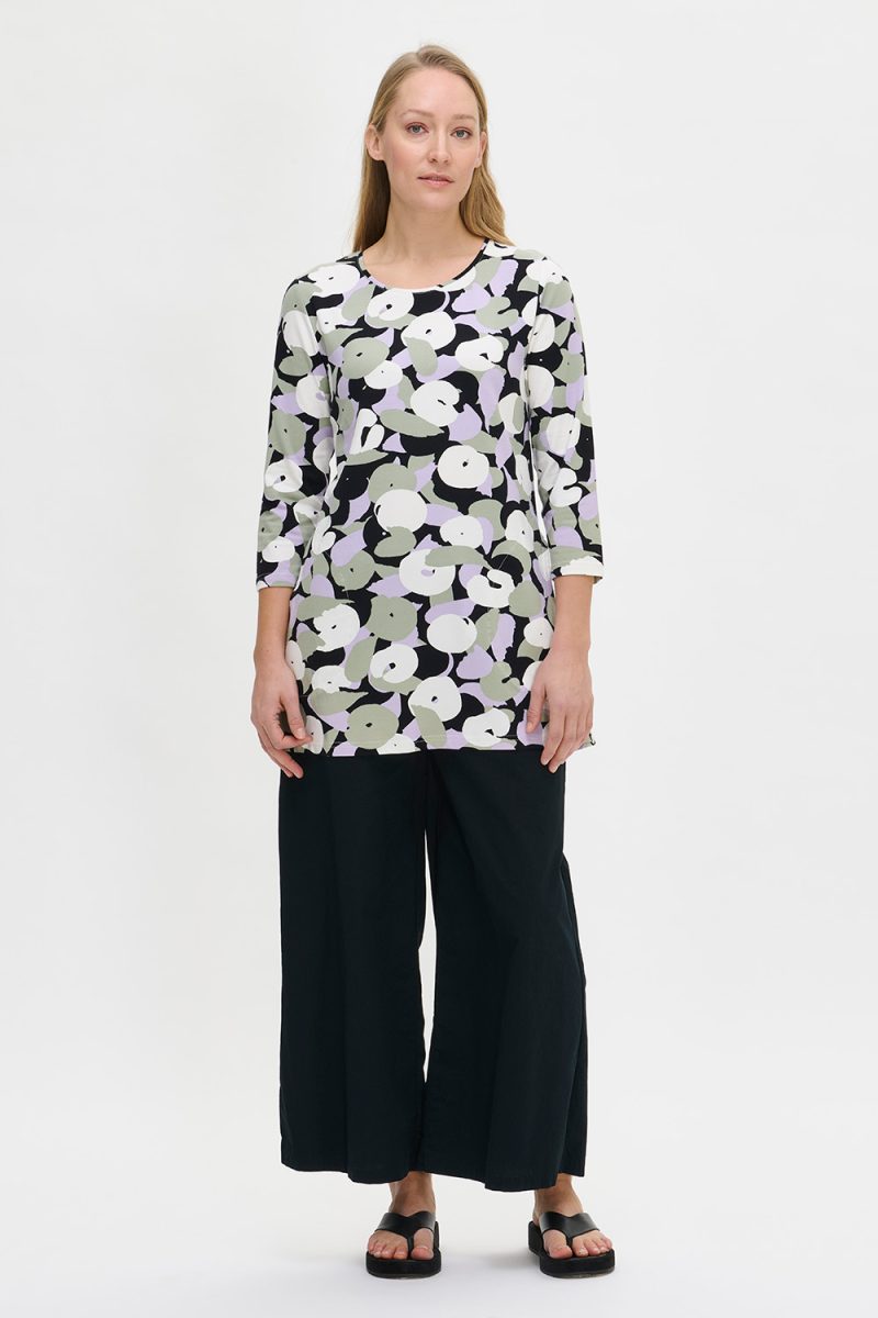 PERENNA Tunika i stretchig bomull, Olive Green