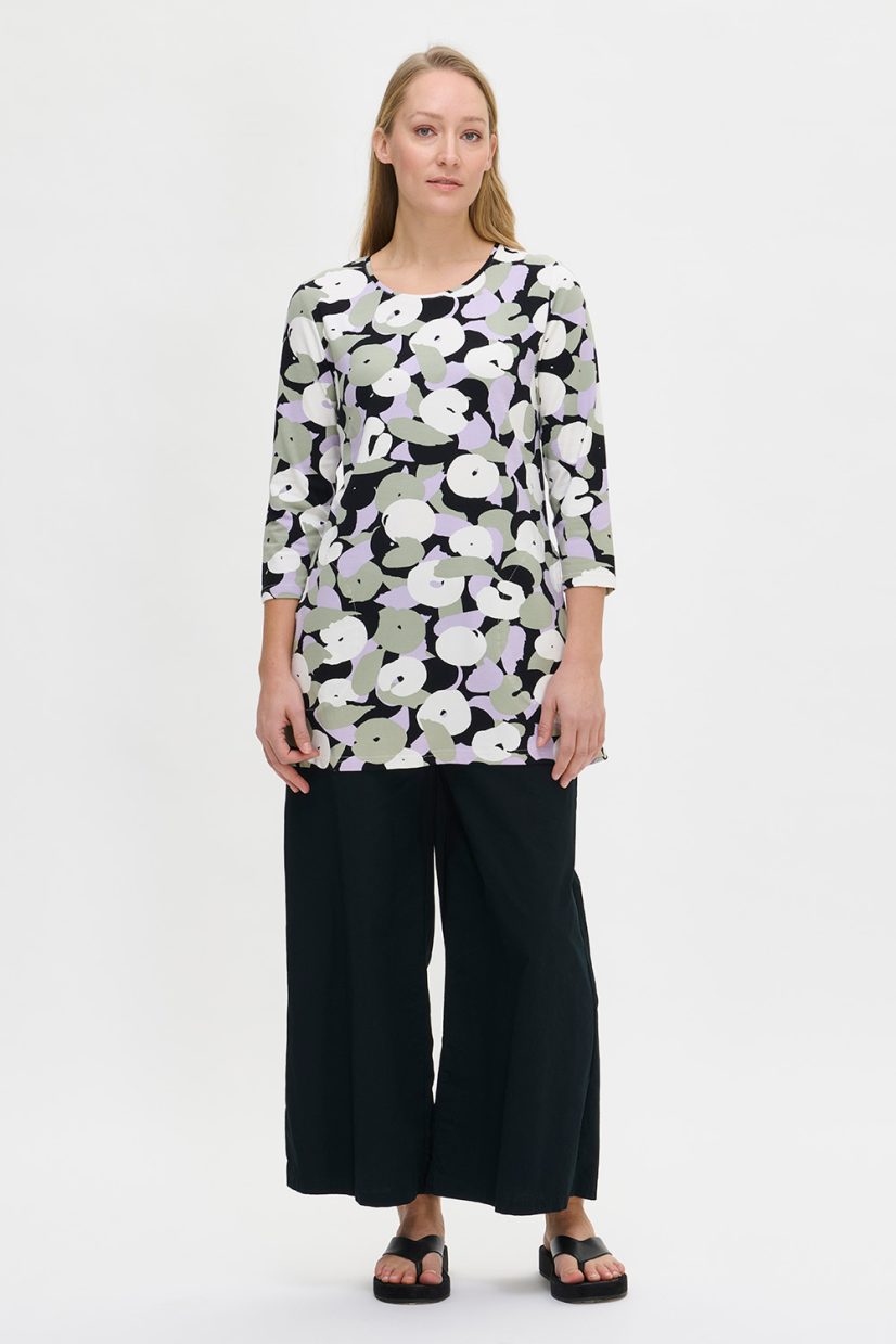 PERENNA Tunika i stretchig bomull, Olive Green