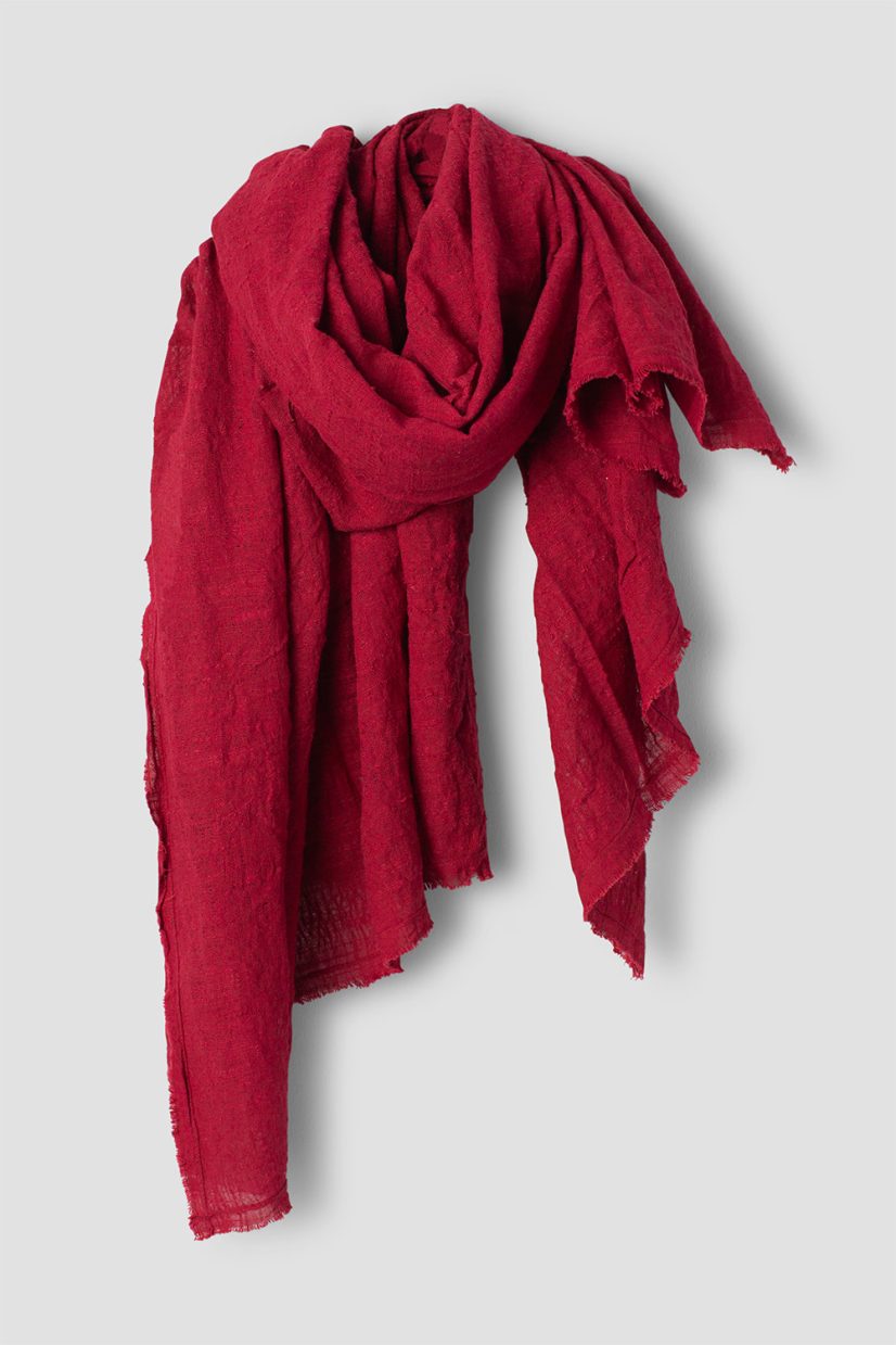 JUDY Sjal i bomull, Red
