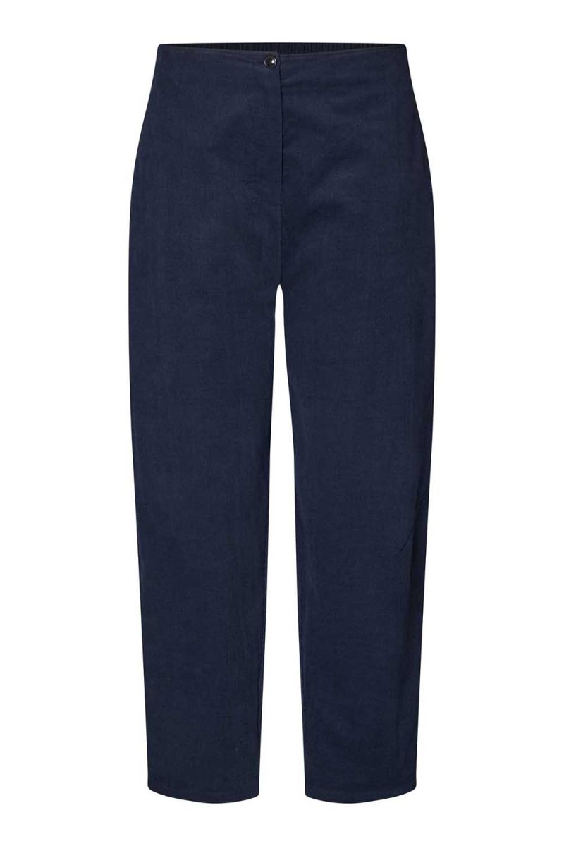 MaPARASTOO Byxor i bomullsmanschester, Navy Blazer