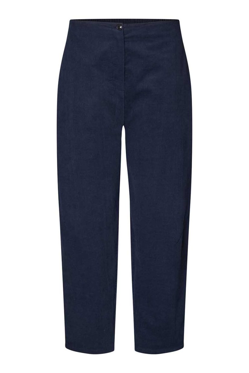 MaPARASTOO Byxor i bomullsmanschester, Navy Blazer