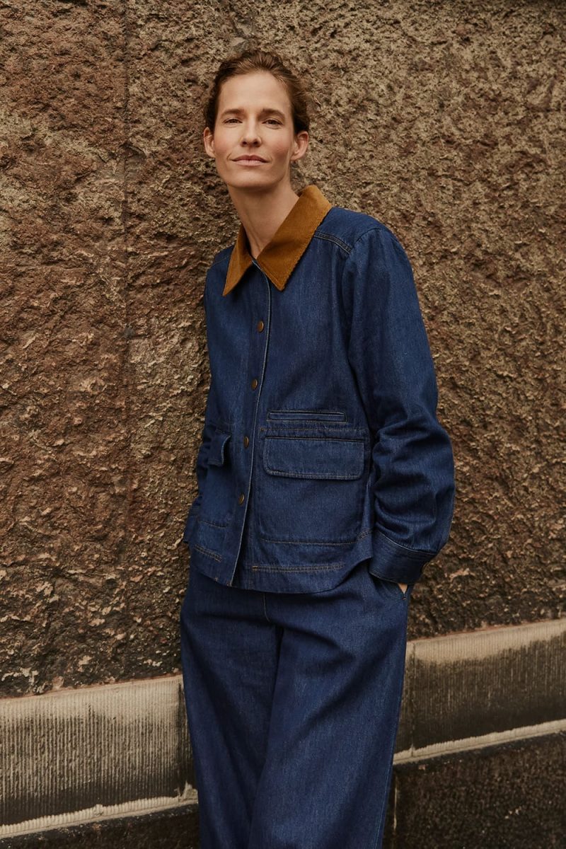 MaJULEMI Jacka i bomullsdenim, Dark Denim