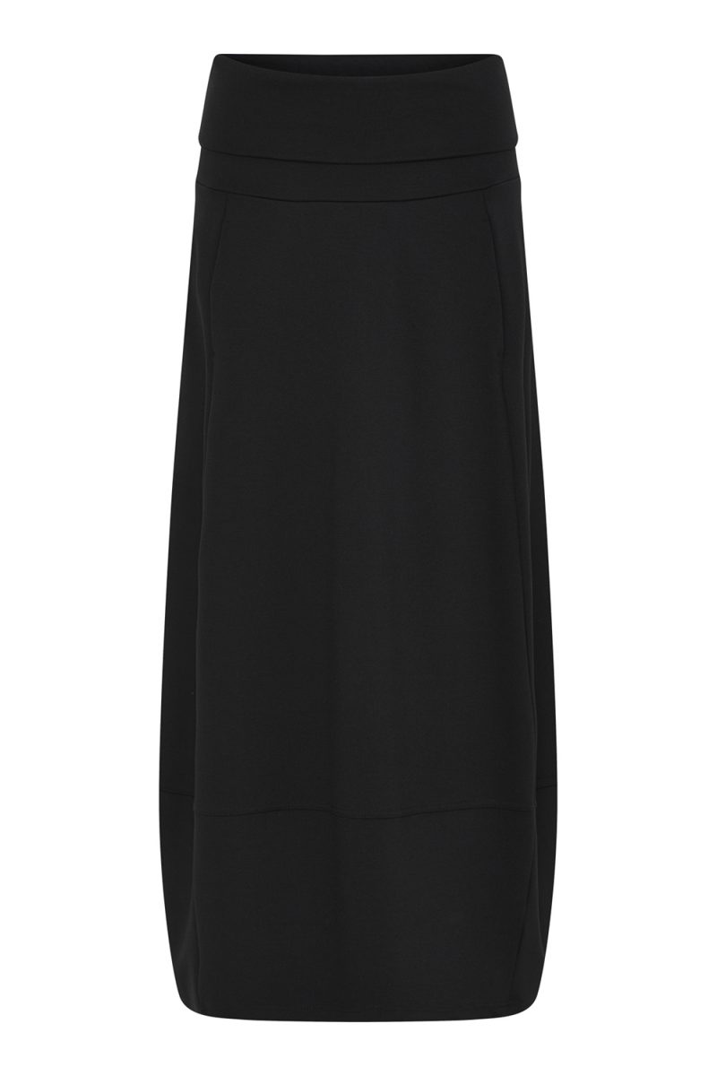 Kjol i viskosjersey, Black
