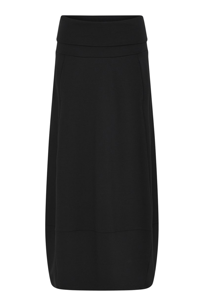 Kjol i viskosjersey, Black