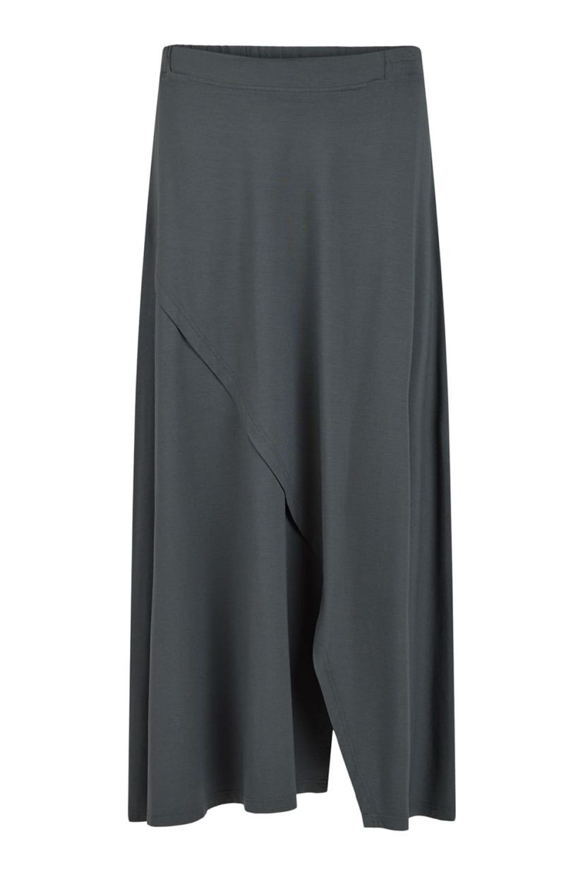 Kjol i viskostrikå, Charcoal Grey