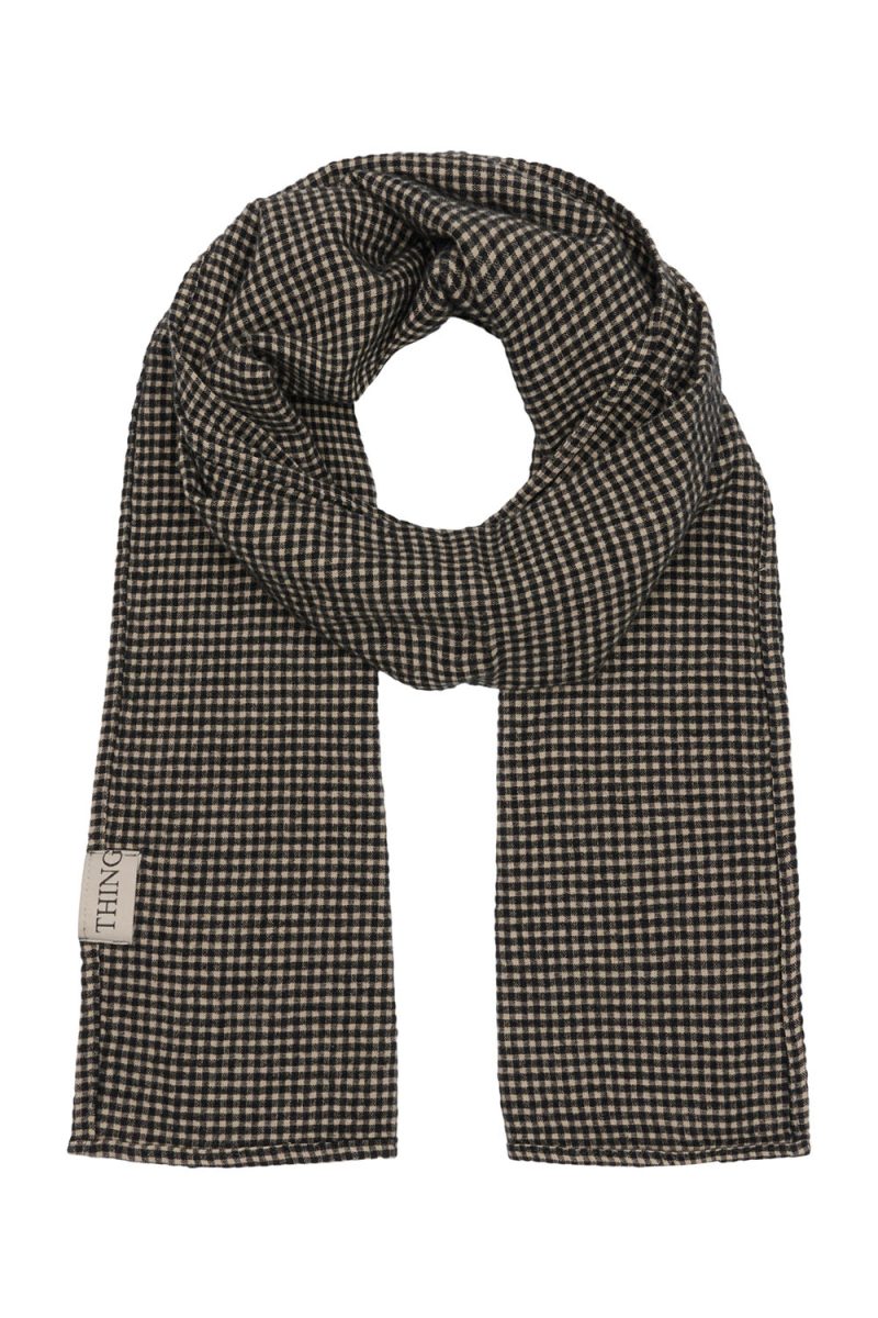Scarf i bomull/viskos, Anthracite